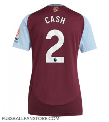 Aston Villa Matty Cash #2 Replik Heimtrikot Damen 2024-25 Kurzarm